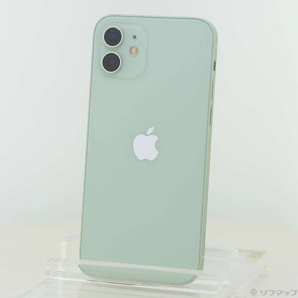 【中古】Apple(アップル) iPhone12 64GB 緑であること MGHT3J／A SIM無償性 【258-ud】