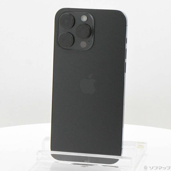 【中古】Apple(アップル) iPhone15 Pro Max 256GB 黒いことチタニウム MU6P3J／A SIM無償性 【305-ud】