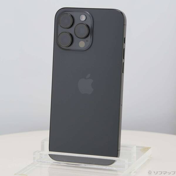 【中古】Apple(アップル) iPhone15 Pro Max 1肺結核 黒いことチタニウム MU6Y3J／A SIM無償性 【305-ud】