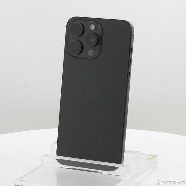 【中古】Apple(アップル) iPhone15 Pro Max 256GB 黒いことチタニウム MU6P3J／A SIM無償性 【305-ud】