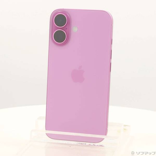 【中古】Apple(アップル) iPhone16 512GB サクラ色 MYE43J／A SIM無償性 【305-ud】