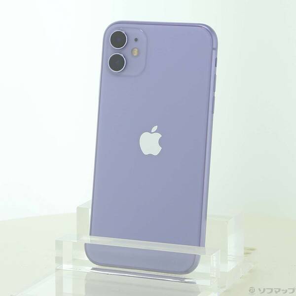 【中古】Apple(アップル) iPhone11 256GB パープル MHDU3J／A SIM無償性 【251-ud】