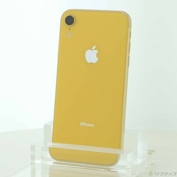 【中古】Apple(アップル) iPhoneXR 64GB 黄み MT082J／A SIM無償性 【198-ud】