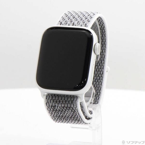 【中古】Apple(アップル) Apple Watch Series 8 GPS 45mm シルバーアルミニウムケース サミットホワイト／ブラックNikeスポーツループ 【377-ud】｜ソフマップ中古専門店