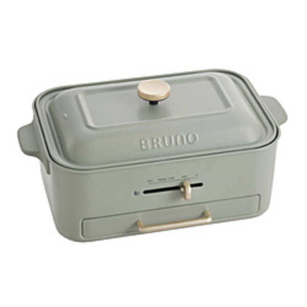 【中古】BRUNO 減煙コンパクトグリルホットプレート グリーン BOE109-GR ［プレート3枚］ 〔箱破損品〕 【198-ud】｜ソフマップ中古専門店