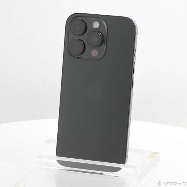 【中古】Apple(アップル) iPhone16 Pro 128GB ブラックチタニウム MYMV3J／A SIMフリー 【262-ud】｜ソフマップ中古専門店
