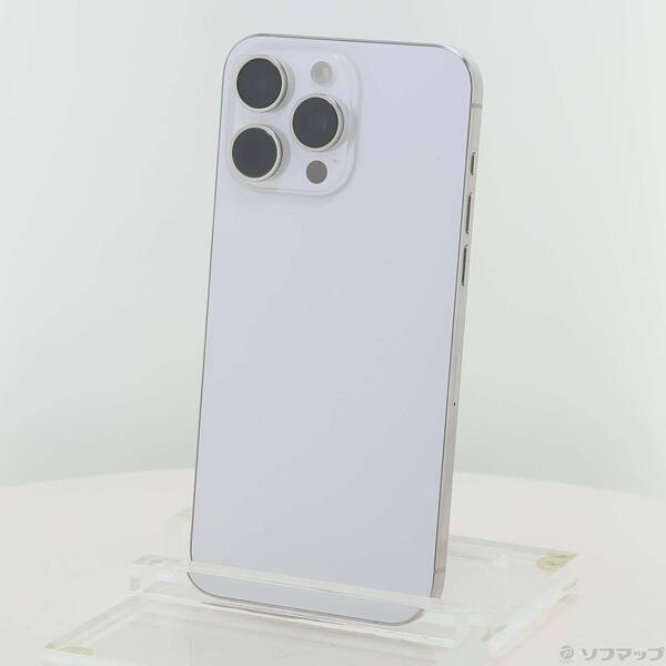 【中古】Apple(アップル) iPhone15 Pro Max 256GB ホワイトチタニウム MU6Q3J／A SIMフリー 【352-ud】｜ソフマップ中古専門店