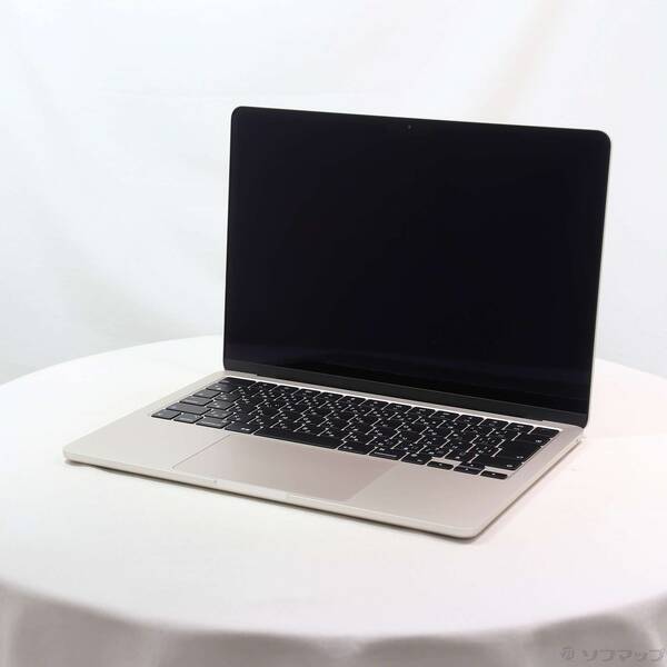 【中古】Apple(アップル) MacBook Air 13.6-inch Early-2024 MXCU3J／A Apple M3 8コアCPU_10コアGPU 16GB SSD512GB スターライト 〔26.3 Tahoe〕 【198-ud】｜ソフマップ中古専門店