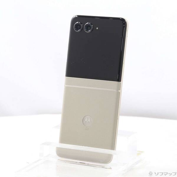 【中古】Motorola(モトローラ) motorola razr 50s 256GB サンドクリーム MOSAJ2 Softbank SIMフリー 【196-ud】｜ソフマップ中古専門店