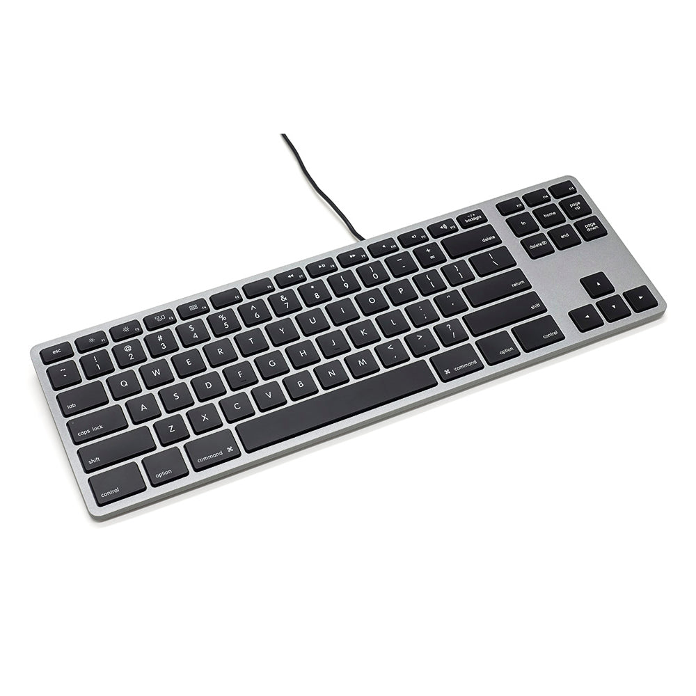 Matias RGB Backlit Wired Aluminum Tenkeyless keyboard for Mac-Space Gray 英語割りつける [FK308LB]