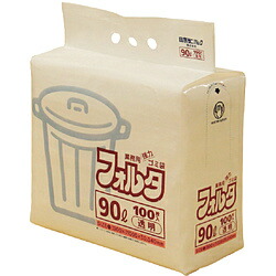 日本サニパック F-9C環優包装90L透明　F9CCL （1袋100枚） F9CCL