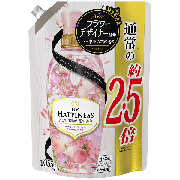 楽天市場 P G レノア ハピネス 柔軟剤 ラブリー ジェントルフローラル 詰め替え 特大 1055ml ソフマップ デジタルコレクション