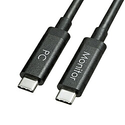 SANWA SUPPLY(サンワサプライ) USB-C ⇔ USB-Cケーブル [映像 /充電 /転送 /5.0m /8K /PD60W /USB2.0] ブラック KC-ALCCA1450 ［USB-C ⇔ USB-C /8K］ KCALCCA1450