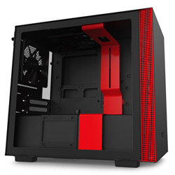 新版 Pcケース 筐体 Nzxt Cah210bbr Mini Itxケース ブラック レッド Ca H210b Br