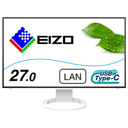 EIZO(エイゾー) USB-C繋ぎ合わせる パソコン管する FlexScan 白いこと EV2795-WT ［27型 /広広とした /WQHD(2560×1440）］ EV2795WT