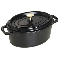 STAUB ホーロー鍋 「ピコココットオーバル」（2.3L）　40500-231 ブラック 【852】｜ソフマップ　デジタルコレクション 23,925円