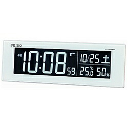 SEIKO やり取り式デジタル電磁波目ざまし時計時辰儀（色合いLED書きあらわす） DL305W DL305W