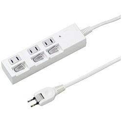 ヤザワ 節電飲み口 白色 Yzbks333w 3 0m 3個口 脱胎御供 個別 Yzbks333w Doorswindowsstairs Co Uk