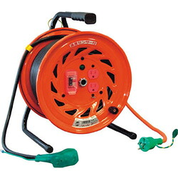 日動工業 電工ドラム　びっくリール　100V　アース過負荷漏電しゃ断器付　30m　RNDEK30S RNDEK30S｜ソフマップ　デジタルコレクション