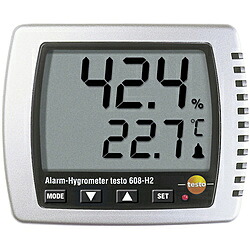 テストー テストー　卓上式温湿度計（ＬＥＤアラーム付） TESTO608H2