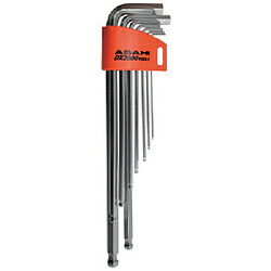 旭金属工業 ロングボールポイント六角棒レンチセット9本組　AQS0910 AQS0910