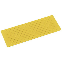 日本緑十字 緑十字　滑り止めシート　黄　三段突起タイプ　１５０×４００×５ｍｍ　合成ゴム製 260124 260124