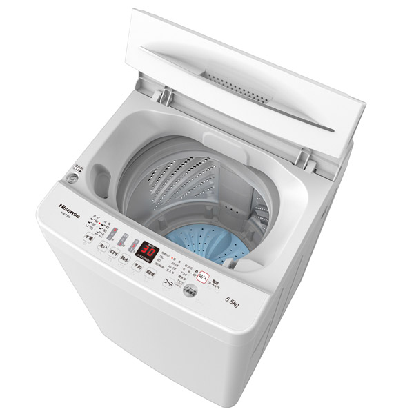 楽天市場 Hisense ハイセンス Hw T55d 全自動洗濯機 ホワイト 洗濯5 5kg 乾燥機能無 上開き Hwt55d お届け日時指定不可 ソフマップ デジタルコレクション