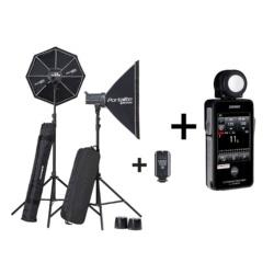 エリンクローム D-Lite RX 4/4 Softbox To Go（20839.2）+ SEKONIC「ライトマスタープロ L-478DR-EL」書き割り
