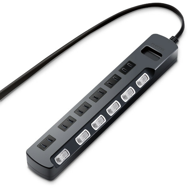 Elecom エレコム Av雷ガードタップ 個別スイッチ ホコリシャッター付 6個口 2 5m Avt K6a 2625bk 2 5m Avtk6a2625bk 振込不可 Marcsdesign Com
