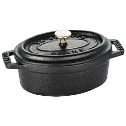 STAUB ホーロー鍋 「ミニピコココットオーバル」(200ml) 40500-111 ブラック 【864】|ソフマップ デジタルコレクション