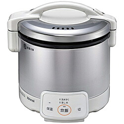 リンナイ RR-030VQ-W_LP ガス炊飯器 グレイッシュホワイト [3合 /プロパンガス] RR030VQW｜ソフマップ　デジタルコレクション