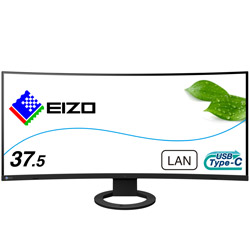 EIZO(エイゾー) USB-C繋ぎ合わせる マイコン管する FlexScan 黒いこと EV3895-BK ［37.5型 /UWQHD+(3840×1600） /広広とした /曲面型 /61サイクル］ EV3895BK