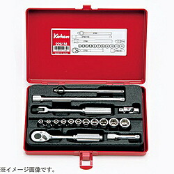 山下製作科学研究所 2261M 1/4in(6.35粍) ソケット仕掛ける 17pc 2261M