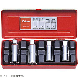 山下工業研究所 4211A 1/2インチ(12.7mm) スタッドボルト抜き 4pc 4211A