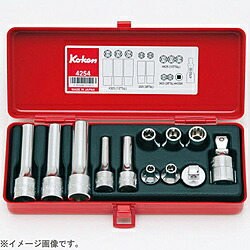 山下工業研究所 4254 1/2インチ(12.7mm) ソケットセット 12pc 4254