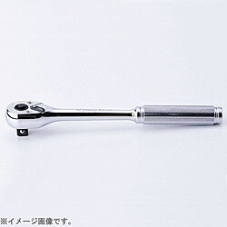 山下工業研究所 4750NB 1/2インチ(12.7mm) プッシュボタン式ラチェットハンドル(ローレットグリップ) 全長250mm 4750NB