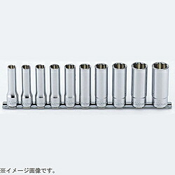山下工業研究所 RS4310M/10 1/2インチ(12.7mm) サーフェイスディープソケットレールセット 10pc RS4310M10