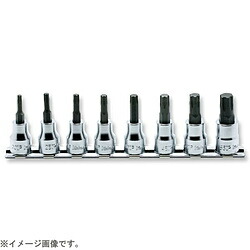 山下産業科学研究所 RS3025/8-IP 3/8in(9.5粍) トルクスプラスビットソケットレールセット 全長50粍 8pc RS30258IP