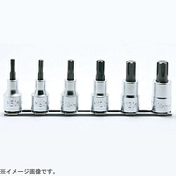 山下産業科学研究所 RS4027/6-L60 1/2in(12.7粍) CVビットソケットレールセット 全長60粍 6pc RS40276L60