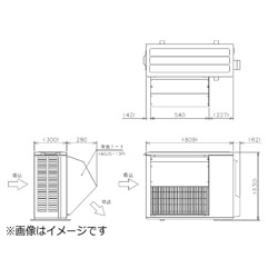 MITSUBISHI(三菱) 吹出ボンネット AGJS-13F AGJS13F エアコン用アクセサリー-その他-家電