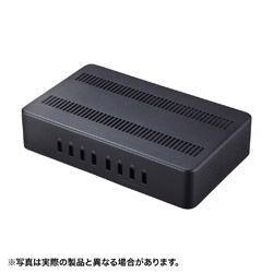 SANWA SUPPLY(サンワサプライ) AC - USB充電器 タブレット・スマホ対応 19.2A 各2.4A [8ポート：USB-A] ACA-STN74BK ACASTN74BK