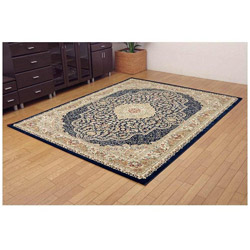 イケヒコ ラグ ベルミラ RUG(160×230cm/ネイビー) 2330619|ソフマップ デジタルコレクション