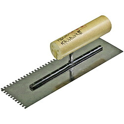 東京西勘 東京西勘 ステン内装用クシ目鏝 東京西勘 240mm