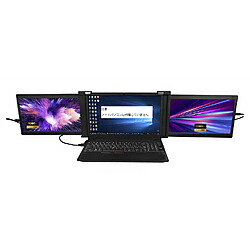 アペックス USB-C接続 2画面PCモニター Aqual ブラック AXD116M ［11.6型 /フルHD(1920×1080) /ワイド /240Hz］ AXD116M [振込不可]