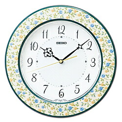 SEIKO 掛け時計　花模様光沢 【スタンダード】 KX266Y ［電波自動受信機能有］ KX266Y
