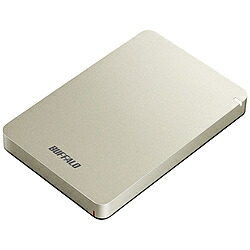 BUFFALO(バッファロー） HD-PGF1.0U3-GLA(ゴールド)　 USB3.1(Gen.1)対応 ポータブルハードディスク[1TB/Win・Mac対応] HDPGF1.0U3GLA [振込不可]｜ソフマップ　デジタルコレクション