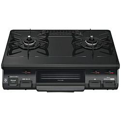 リンナイ ガステーブルコンロ　片面焼き水なしグリル　RTE597BKL　プロパンガス　LPG ブラック RTE597BKL