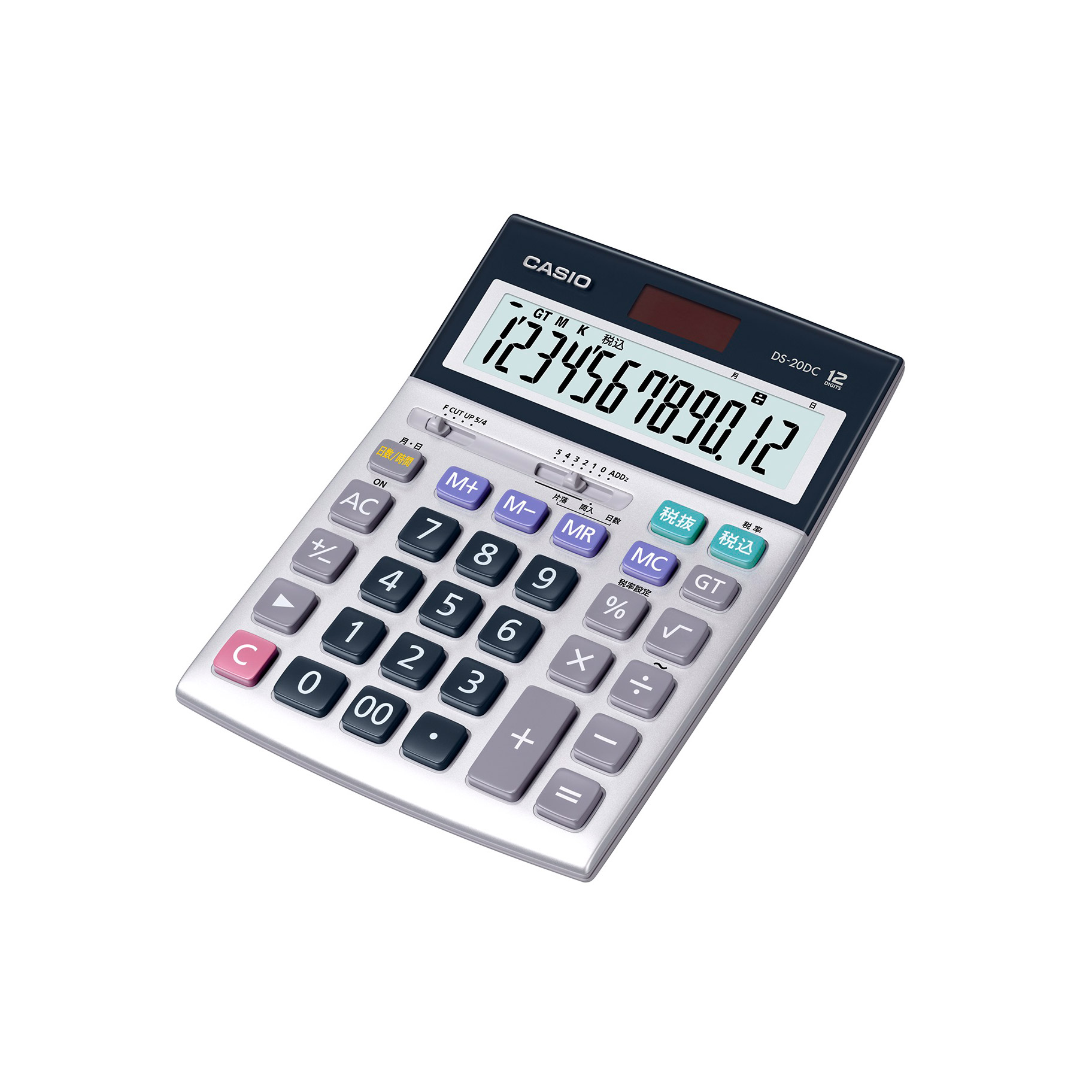 Casio カシオ Ds dc N 本格実務電卓 日数 時間計算 電卓 デジタル文具 12桁 電卓 Dsdcn ソフマップ デジタルコレクション 本格実務電卓 日数 時間計算