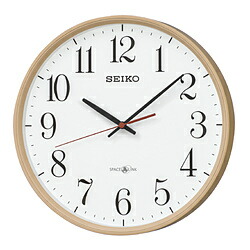 SEIKO 人工衛星電磁波掛時計 「間隔文字繋がり」 GP220A GP220A うす茶色肌理飾りつけ GP220A