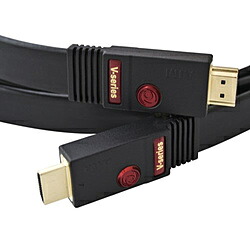 エイム陰電子 FLV-05 HDMI有線テレビ AIM 黒いこと ［5m /HDMI⇔HDMI /滑っこい手合い /イーサネット相応う］ FLV05